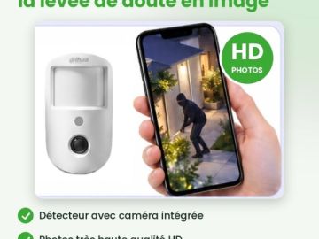 📸 Une alarme qui vous montre tout.
Photos HD envoyées dès le déclenchement. Vous savez, tout de suite.
